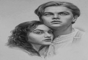 Titanic Drawing, Pencil Portrait Drawing, Portraiture Drawing, Celebrity Drawings, Desenho Tattoo, Portrait Sketches, Drawing Images, Pencil Portrait, Beautiful Drawings