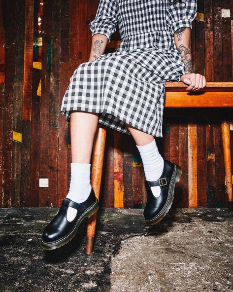 POLLEY SMOOTH LEATHER MARY JANES | Dr. Martens Official Dr Martens Mary Jane Outfit, Dr Martens Polley, Dr Martens Mary Janes, Mary Jane Outfit, Mary Janes Outfit, Dr Martens Mary Jane, Mary Jane Shoes Outfit, 60s Clothing, 40s Outfits