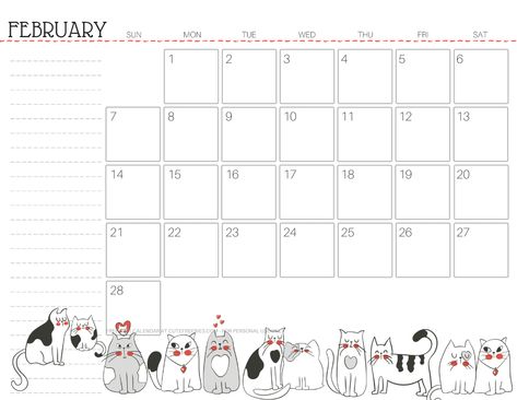 Printable 2021 Cat Calendar And More! - Cute Freebies For You March Calendar Printable, Free Planner Pages, Free Printable Calendar Templates, Cat Calendar, Monthly Planner Template, Cute Calendar, Pretty Planners, School Calendar, Printable Calendar Template