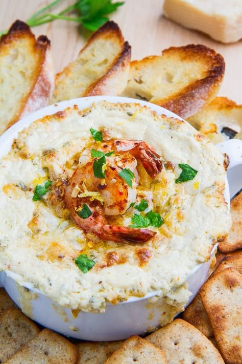 Shrimp Scampi Dip. Shut the front door. Seriously? All the creamy, cheesy texture of shrimp scampi in a dip. Yesssss. Shrimp Scampi Dip, Buttery Shrimp, Seafood Dinner Recipes, Closet Cooking, Shrimp Dip, Buffalo Chicken Dip, Shrimp Scampi, Think Food, Seafood Dinner