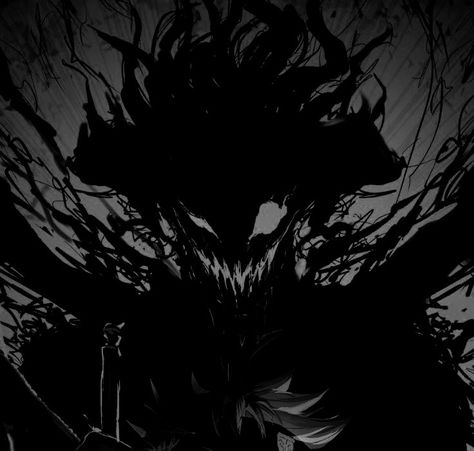 Anime Rage Art, Horimiya Manga, Rage Art, Shadow Creatures, Shadow Monster, Black Clover Anime, Dark Art Illustrations, Anime Shadow, Scary Art