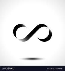 Infinity symbol or logo design isolated on white b Infinity Logo Symbols, Synergy Logo Design, Infinity Logo Design, Infinity Tattoo With Feather, Infinity Symbol Design, Infinite Symbol, Logo Infinity, Infinity Logo, Tattoo Band