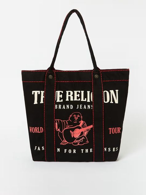 Popular y2k inspired true religion tote bag 2000s Bags, Traveling Style, School Tote, Trendy Backpacks, Handbag Essentials, Logo Style, Stylish Purse, Brand Accessories, Designer Tote Bags