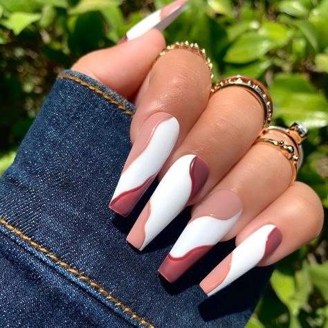 Fake Nails Almond, Press On Nail Art, Nails Luxury, Cow Nails, Wow Nails, Sassy Nails, Her Nails, Nails Almond, Acrylic Nails Coffin Short