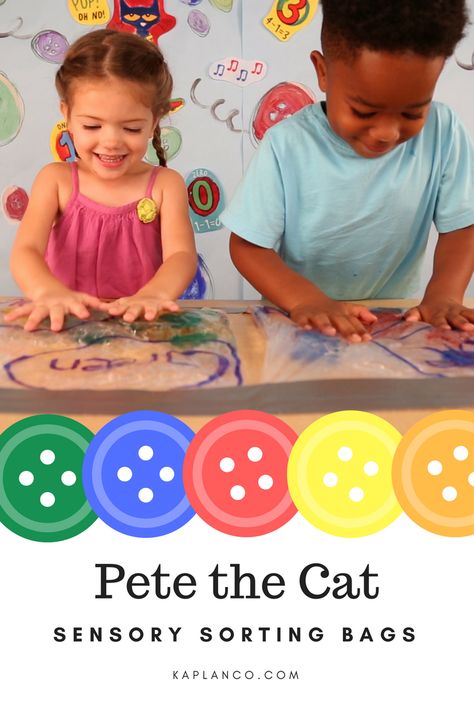 Pete The Cat Sensory Table, Pete The Cat Sensory Activities, Pete The Cat Dramatic Play, Pete The Cat Activities For Toddlers, Cat Sensory Bin, Pete The Cat Sensory Bin, Pete The Cat Sensory, Pete The Cat Activities For Preschoolers, Sensory Play For Preschoolers