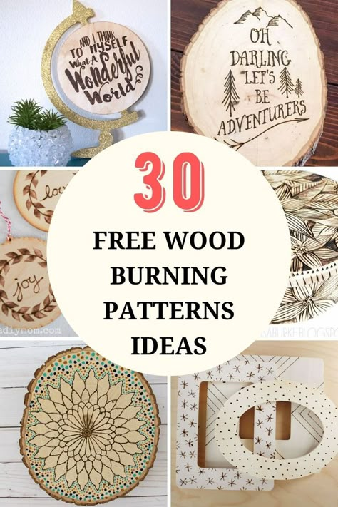 Are you having trouble deciding on the perfect pattern for your first-ever pyrography project? Most people consider wood burning as a profession hard to get into. To help you out in picking up this art as a hobby, we have gathered 30 free wood burning patterns that are also easy to make, but some of them will have more challenges. Just follow the guides that we prepared as closely as possible, and your first success will arrive. Wood Burning With Cricut, Free Wood Burning Patterns, Beginner Wood Burning Projects, Beginner Wood Burning Pattern, Diy Wood Burning, Beginner Wood Burning, Wood Burn Spoons, Pyrography Designs, Wood Burning Patterns Stencil