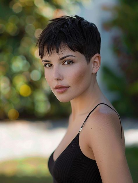 Best Short Haircuts for Oval Faces: Modern Styles for a Chic Look Short Haircuts For Oval Faces, Haircuts For Oval Faces, Short Hair Makeup, Pretty Short Hair, Short Hair Outfits, Hairstyles For Straight Hair, Pixie Haircut Styles, Chemo Hair, Oval Face Haircuts