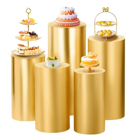 Church Anniversary Centerpieces, Orange And Gold Birthday Decorations, Birthday Party Must Haves, Fall Color Party Decorations, Gold Party Decor, White And Gold Party, Birthday Centerpiece Ideas For Women, Gold Themed Birthday Party, 80 Birthday Party Ideas Decoration