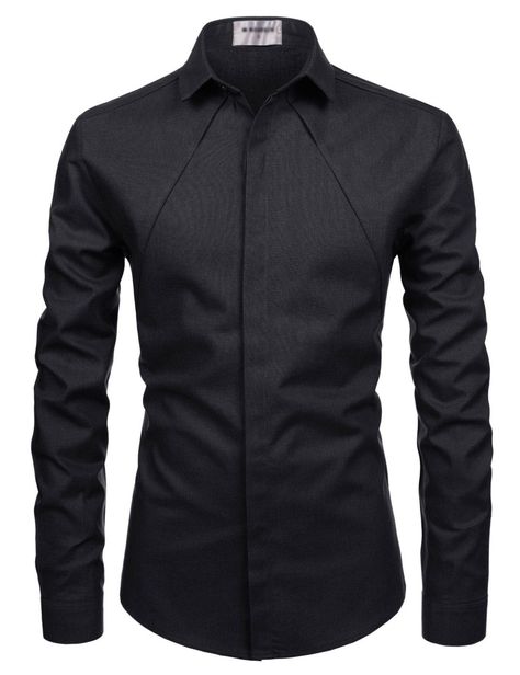 (NKS671) TheLees Mens Slim Fit Western Style Chest Line Hidden Buttons Shirts Gents Shirts, Button Shirt Dress, Men Fashion Casual Shirts, Mens Designer Shirts, Slim Fit Dress Shirts, Fashion Suits For Men, African Men Fashion, Men Style Tips, Designer Shirts