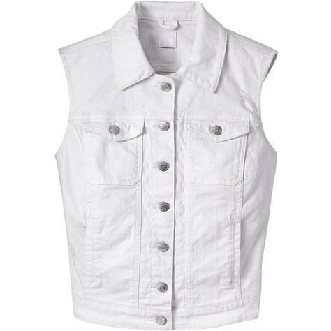 Guess White Denim Vest - Denim Vests Fashion Trends ❤ liked on Polyvore featuring outerwear, vests, white denim jacket, sleeveless vest, white denim vest, white jean jacket vest and denim vest Jean Jacket Vest Outfits, Jacket Vest Outfits, White Denim Vest, Hijab Design, Sleeveless Jean Jackets, Jeans Vest, Hijab Designs, Jean Jacket Vest, Denim Vests