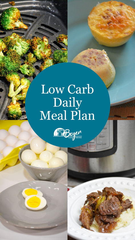 7 Day low carb meal plan keeps a daily food intake under 21 carbs and 2000 calories. It is a great combination of utilizing leftovers for second meals and adding some variety to your diet. #LowCarb #Keto #MealPlan #LowCarbMealPlan Low Carb Low Calorie Meal Plan, Strict Low Carb Meal Plan, Low Carb Daily Meal Plan, 100 Carbs Per Day Meal Plan, 7 Day Low Carb Meal Plan, 1500 Calorie Meal Plan Simple Low Carb, 20 Carbs Per Day Meal Plan, Carb Free Diet Plan 21 Days, Alli Diet Meal Plan