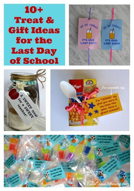 These are fantastic (and simple) ideas for the last day of school. FREE printable gift tags included. #LastDayOfSchool Last Day Of School Treats For Kids, Last Day Of School Treats, Last Day Of School Gifts, Class Treats, Elementary School Graduation, Classmates Gifts, The Last Day Of School, Wake Ideas, Free Printable Tags