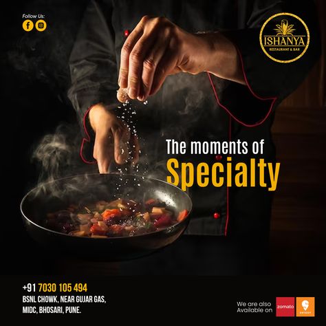 #food #foodposter #foodadvertising #graphicdesign #graphic #mayanksdesign #restaurantbranding Chef Poster Design, Food Creative Post, Restaurant Creative Ads, Food Creative Ads, Restaurant Posters, Restaurant Ads, Coffee Ads, Illustration Design Poster, Food Illustration Design