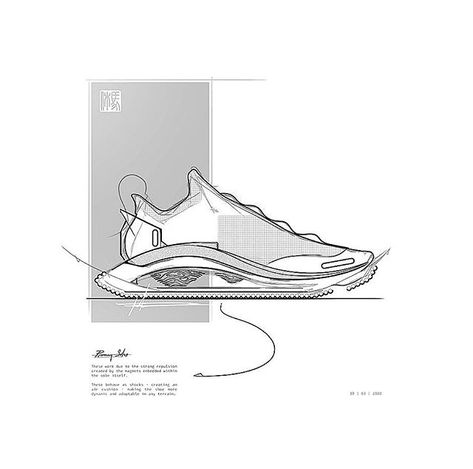 Sneaker Sketch Design, Running Shoes Sketch, Sneaker Concept, Footwear Sketches, Concept Sneakers, Rendering Drawing, Sneakers Sketch, Design Sneakers, Running Shoes Design