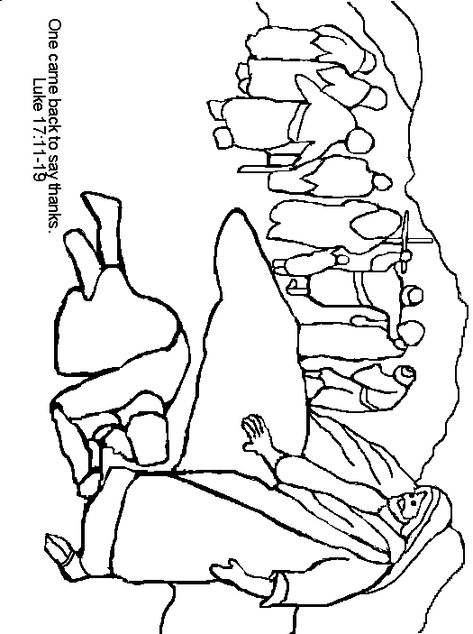 The 10 Lepers Craft, Free Bible Coloring Pages, Lds Coloring Pages, Jesus Coloring Pages, Sunday School Coloring Pages, Color Healing, Lds Lessons, Jesus Heals, Preschool Coloring Pages