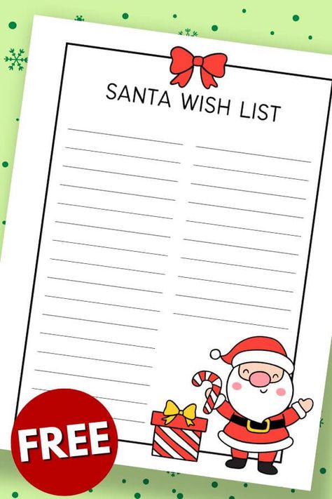 Looking for the perfect Christmas list template to print? Grab TONS of cute free Christmas list printables here - including Christmas shopping list printables, Christmas wish list, Santa wish list templates, and more! Download 16 free Christmas wish list PDFs now - no email required! Santa Wish List Free Printable, Santa List Printable Free, Christmas List Printable Free, Christmas List Template Free Printable, Christmas Wish List Aesthetic, Santa Wish List Printable, Printable Christmas List, Email List Template, Christmas List Printable