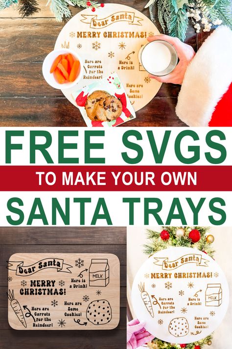 Cookies For Santa Svg Free, Santa Svg Free, Cookies For Santa Svg, Santa Tray Svg, Santa Tray, Carrot Cookies, Christmas Eve Traditions, Santa Plate, Cookies For Santa