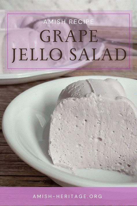 Blueberry Jello Cream Cheese Dessert, Lime Jello Salad With Cottage Cheese Crushed Pineapple, Grape Jello Dessert, Dream Whip Jello Recipes, Grape Deserts, Recipes Using Jello, Grape Jello Salad, Grape Jello Recipes, Jello Fruit Salad Recipes