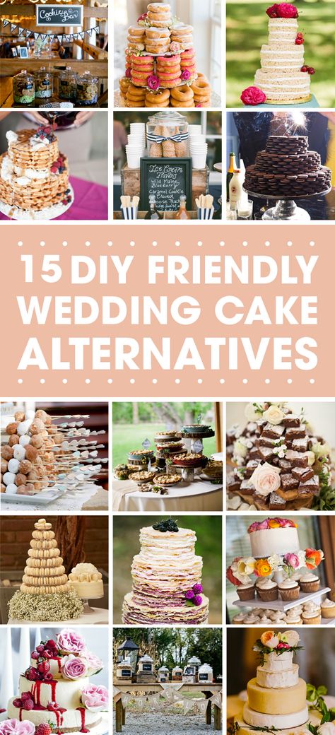 Alternatives For Wedding Cake, Alternative For Wedding Cake, Nontraditional Wedding Cake Ideas, Wedding Non Cake Ideas, Alternatives To A Wedding Cake, Ideas Other Than Wedding Cake, Unusual Wedding Cake Ideas, Nontraditional Wedding Dessert, Non Cake Wedding Cake