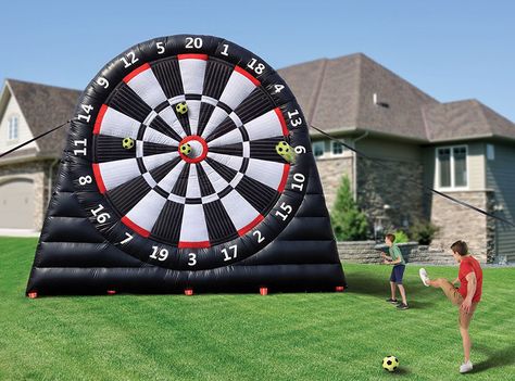 Darts Game, Fun Outdoor Games, Inflatable Bouncers, Hammacher Schlemmer, Sport Games, Outdoor Inflatables, Giant Inflatable, Yard Games, Backyard Games