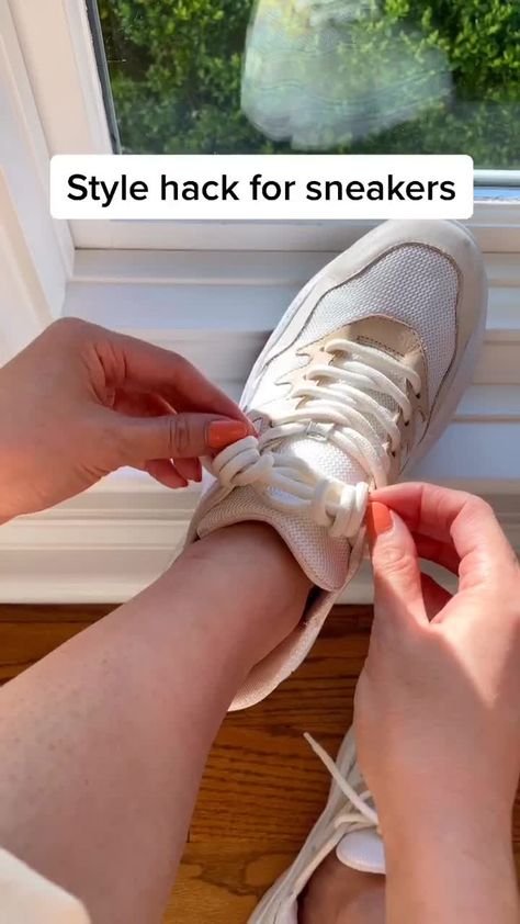 Shoe Lace Hacks, Jessica Wang, Kid Hacks, Shoe Lace Patterns, Kids Sneakers, Shoe Laces, Lace, Sneakers, Fashion Tips