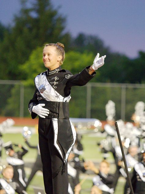 Drum Major Aesthetic, Cadets Aesthetic, Marching Band Outfits, Manifesting Goals, Colour Guard, Marching Band Uniforms, Band Aesthetic, Band Uniforms, Band Director