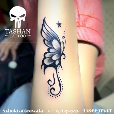 Butterfly Tattoo||Palanpur|| ||Banashkatha||Gujarat|| Unique Hand Tattoos Women, Nina Tattoo, Diana Tattoo, Book Inspired Tattoos, Borboleta Tattoo, Lizard Tattoo, Tattoo Design For Hand, Unique Butterfly Tattoos, Butterfly Wrist Tattoo