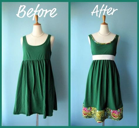 The Ultimate List: 50 Upcycle / Refashion Projects To Inspire You - Page 2 of 5 - Creating My Kaleidoscope Refashion Dress, Clothes Upcycle, Diy Clothes Refashion, Diy Clothes Videos, Diy Vetement, Upcycled Fashion, Recycle Clothes, Refashion Clothes, Clothing Hacks