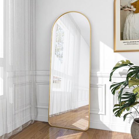 Gold Full Length Mirror, Gold Frame Mirror, Full Size Mirror, Oversized Floor Mirror, Arched Floor Mirror, Full Length Mirror Stand, Floor Length Mirror, Full Length Floor Mirror, Entryway Mirror