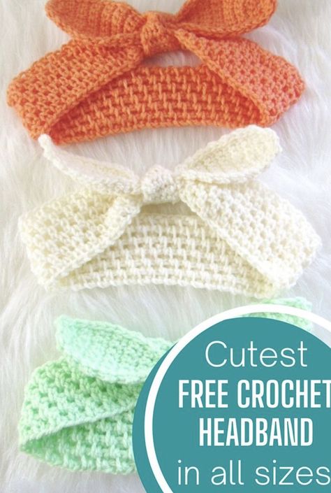 Free Crochet Pattern: Knot Me Up Headband Crochet Baby Headband Free Pattern, Crochet Baby Headband Pattern, Free Crochet Headband, Crocheted Headbands, Crochet Headband Free, Easy Crochet Headbands, Crochet Hairband, Crochet Headband Pattern Free, Baby Headbands Crochet