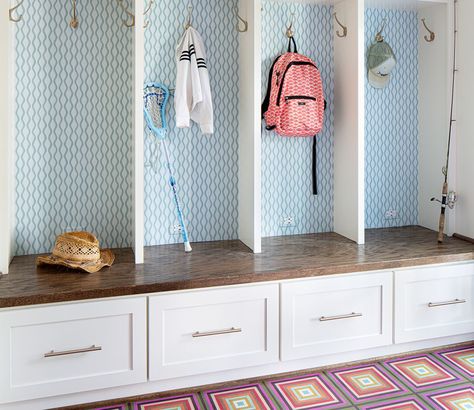 Billy Bookcase Mudroom, Bookcase Mudroom, Mudroom Hack, Bookcase Hack, Wooden Floor Tiles, Cabinet Transformations, Billy Bookcase Hack, Ikea Billy Bookcase Hack, Mudroom Ideas