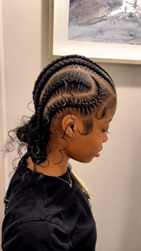 Nice Cornrows Hairstyles, Nice Cornrows, Cornbraids Hairstyles, Hairstyles For Black Women 4c, Women Cornrows, Natural Hairstyles For Black Women, Cornrows Hairstyles, Braided Hairstyles For Black Women Cornrows, Feed In Braids Hairstyles