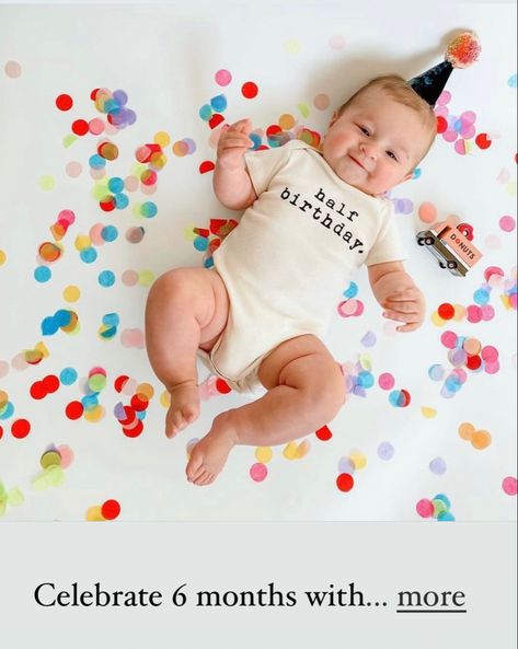 Half Birthday Food Ideas, Half Birthday Picture Ideas, Half Birthday Photos, Half Birthday Pictures, Baby Girl Half Birthday Ideas, Half Birthday Ideas For Boys 6 Months, Baby Half Birthday Ideas 6 Months, 6 Month Baby Picture Ideas Half Birthday, Half Birthday Photoshoot