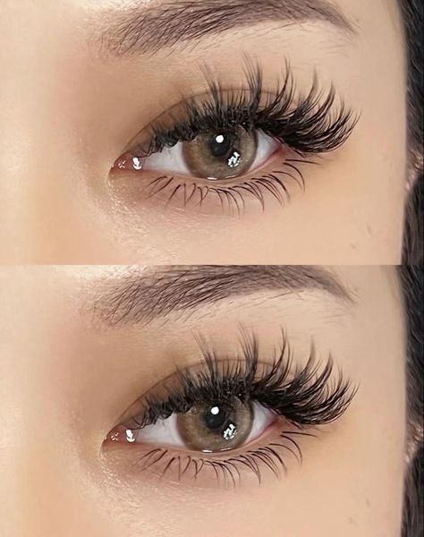 Eyelashes For Round Face, Eyelash Extension For Round Face, Lash Extensions For Small Almond Eyes, Lash Maps, Lash Map, Manga Lashes, Lashes Extensions, Almond Eyes, Lash Extensions Styles