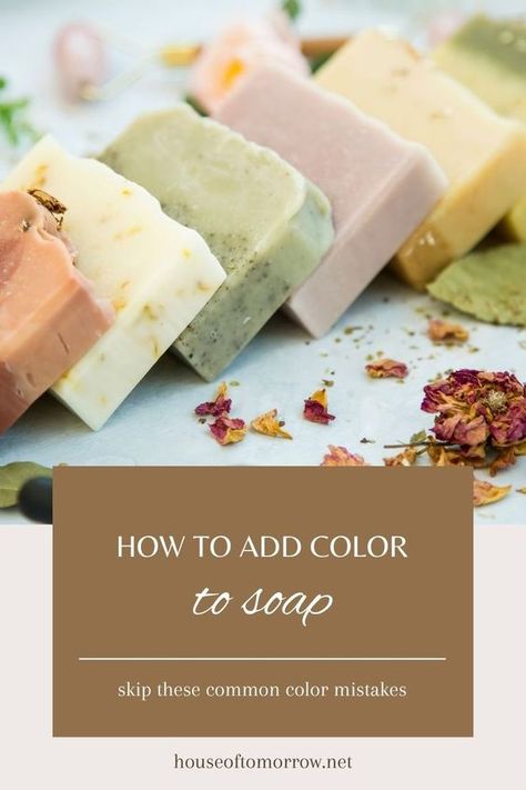 How To Color Homemade Soap, How To Color Soap, Natural Soap Dyes, Natural Colorants For Soap, Natural Cold Press Soap Recipes, Cold Process Tallow Soap Recipe, Goat Soap Recipe Homemade, Herbal Soap Recipes, Cold Pressed Soap Recipes