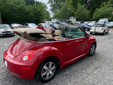 2006 Volkswagen Beetle Convertible, Red Vw Beetle Aesthetic, Red Vw Beetle Convertible, Red Volkswagen Beetle Convertible, Red Beetle Volkswagen, Red Volkswagen Beetle, Convertible Bug, Red Vw Beetle, 2006 Volkswagen Beetle