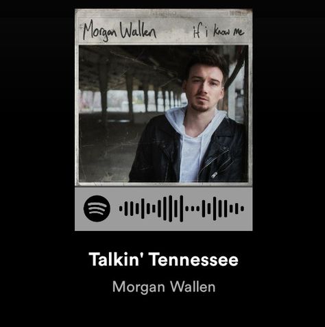 Spotify cover and song code for Morgan Wallen's song Talkin' Tennessee Morgan Wallen Spotify, Talkin Tennessee, Country Roads Take Me Home, Country Quotes, Morgan Wallen, Whiskey Glasses, Country Songs, Love Song, Music Wall