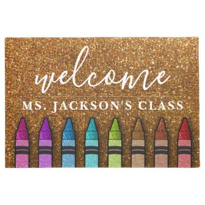 Glitter Crayons, Sparkly Background, Rainbow Crayons, School Funny, Teacher School, Commercial Art, Personalized Door Mats, Rainbow Glitter, Glitter Background