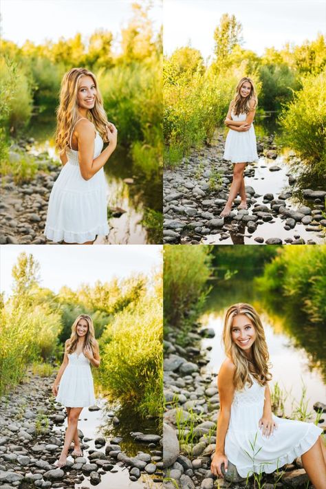 photo by: emily mclaughlin photography in kennewick, wa. keywords: backlit senior pictures, grassy creek senior pictures, creek senior pictures, natural senior picture poses, yakima wa, nature senior pictures, standing senior picture poses Senior Picture Poses Creek, Senior Picture Ideas Stream, Senior Pictures Creek Water, Senior Pictures Near Water, Natural Senior Picture Poses, Creek Pictures Senior, Senior Picture Creek Ideas, Senior Pictures Colorado, Senior Pictures In A Creek