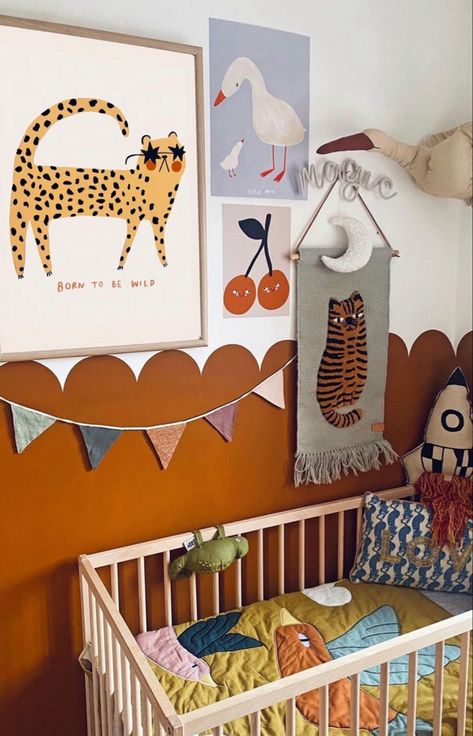 Terracotta Nursery, Home Decorating Styles, Wallpapers Home Decor, Organic Interior, Wallpapers Home, Kids Bedroom Inspiration, Nursery Room Design, Baby Room Inspiration, Born To Be Wild