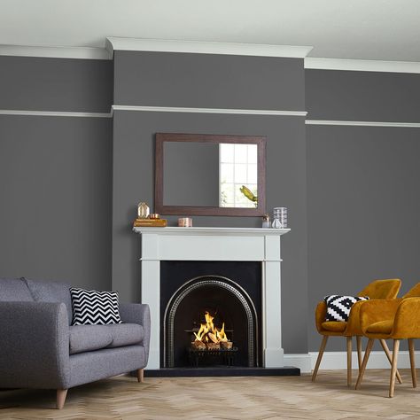 Eggshell Paint, Interior Wall Paint, Grey Paint, Neutral Paint, Graham & Brown, Brown Paint, Carbon Neutral, Living Room Grey, Room Paint