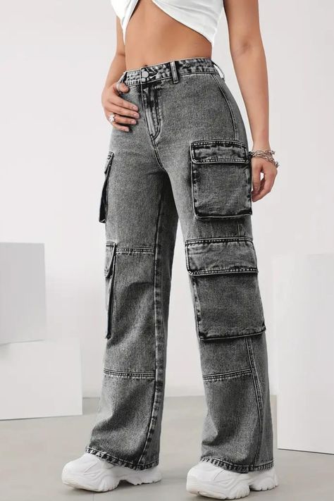 Lady Cargo Denims Check more at https://howcandothis.com/womenstyle/lady-cargo-denims/ Boyfriend Jeans For Women, Womens Cargo, Straight Fit Denim, Women Cargos, Jeans For Women, Cargo Pants Women, Women Denim Jeans, Cargo Jeans, Jeans Boyfriend