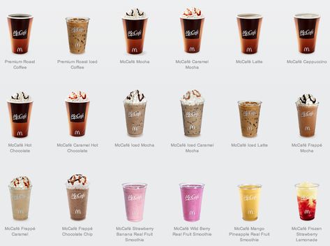 Most McDonalds drinks are $2.39 to $3. Mcdonalds Drinks, Mcdonalds Mocha Frappe Recipe, Mcdonalds Mocha Frappe, Mcdonalds Iced Coffee, Holidays Drinks, Coffee Nutrition Facts, Frozen Banana Recipes, Mocha Frappe Recipe, Coffee Calories