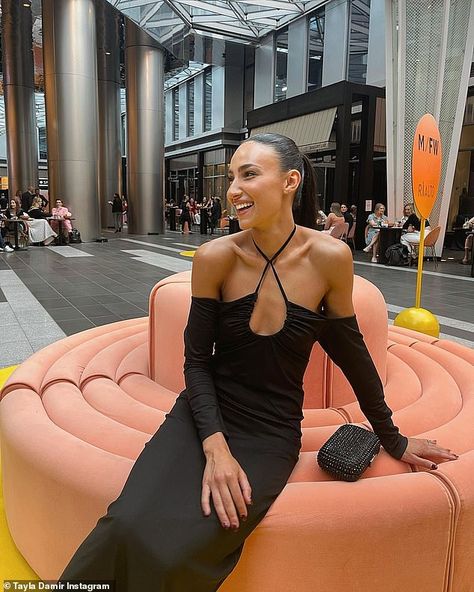 AFL WAG Tayla Damir steals the show at Melbourne Fashion Week | Daily Mail Online Melbourne Fashion Week, Tayla Damir, Melbourne Fashion, Celebrity Fashion, Daily Mail, Melbourne, Celebrity Style, Slip Dress, Fashion Week