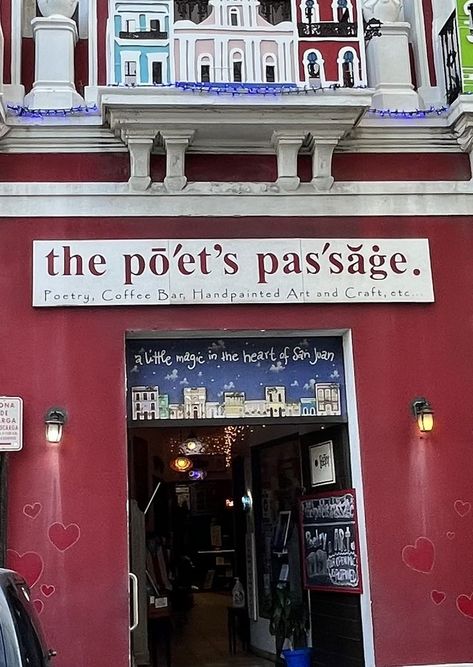 aesthetic poetry cafe… a poets passage Poetry Cafe, Aesthetic Poetry, Coffee Bar, Poets, In The Heart, Aesthetic Pictures, Poetry, Arts And Crafts, Cafe