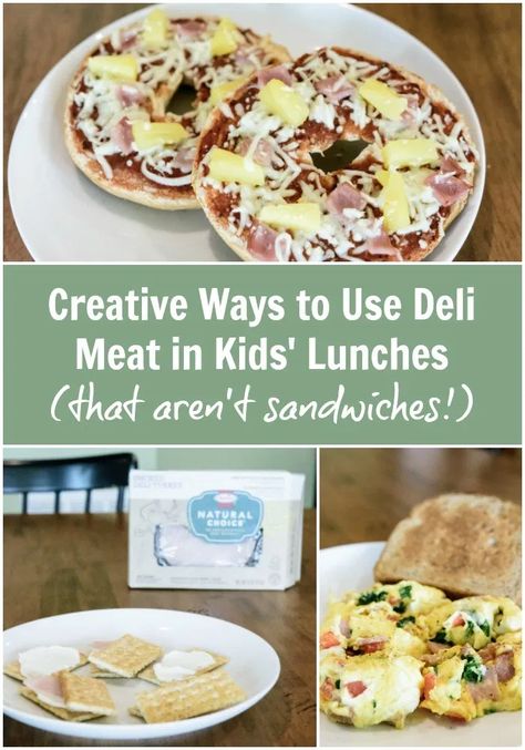 Creative Ways to Use Deli Meat in Kids’ Lunches—That Aren’t Sandwiches! - Pick Any Two Deli Meat Recipes, Homeschool Meals, Kids Foods, Kid Lunches, Kids Cooking Recipes, Kids Lunches, Creative Snacks, Lunch Meat, Kid Food