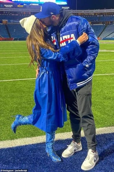 Josh Allen's longtime girlfriend hails the Bills quarterback as a 'true leader' after Bengals loss Check more at https://allthenews.website/josh-allens-longtime-girlfriend-hails-the-bills-quarterback-as-a-true-leader-after-bengals-loss/ Josh Allen And Brittany, Josh Allen Girlfriend, Nfl Wife, Nfl Wives, Fine Shyt, Josh Allen, Perfect Boy, Buffalo Bills, Buffalo