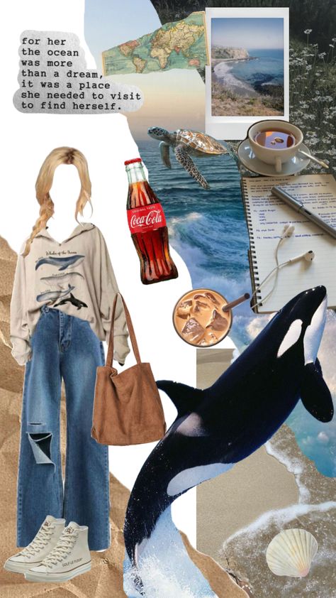 She studies marine biology #oceanlove #ocean #studyaesthetic #study Biology Outfit Aesthetic, Biology Major Outfit, Biology Aesthetic Outfit, Studying Marine Biology, Marine Biology Clothes, Ocean Outfits Aesthetic, Marine Biology Major Aesthetic, Ocean Theme Outfit, Ocean Academia Outfit