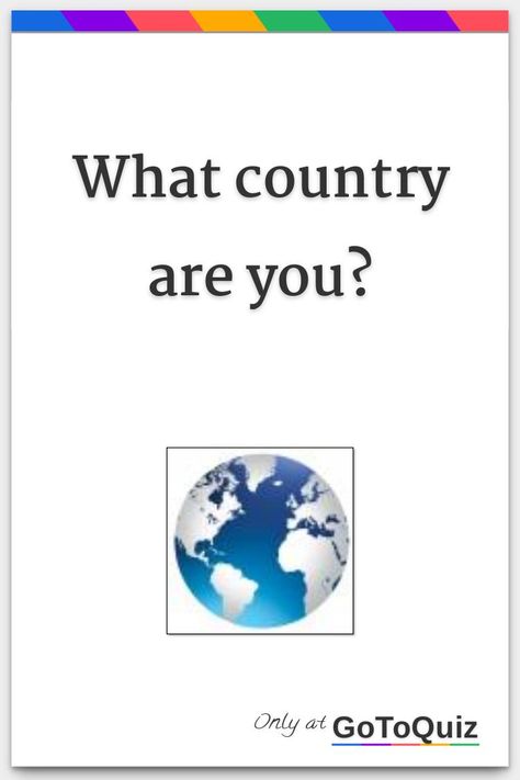 "What country are you?" My result: Australia Maths Exam, Hard Questions, No One Loves Me, Proud Of Me, Do You Feel, I Am Awesome, First Love, How Are You Feeling, Australia