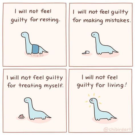 Little dino says no needless guilt! We should be allowed to live our lives without feeling guilty about everything! #dinosaur #webcomic… | Instagram The Key To Happiness, Feeling Guilty, Key To Happiness, Mental And Emotional Health, Self Care Activities, Emotional Health, Get Up, Self Esteem, Self Improvement